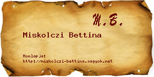 Miskolczi Bettina névjegykártya