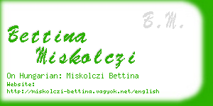 bettina miskolczi business card